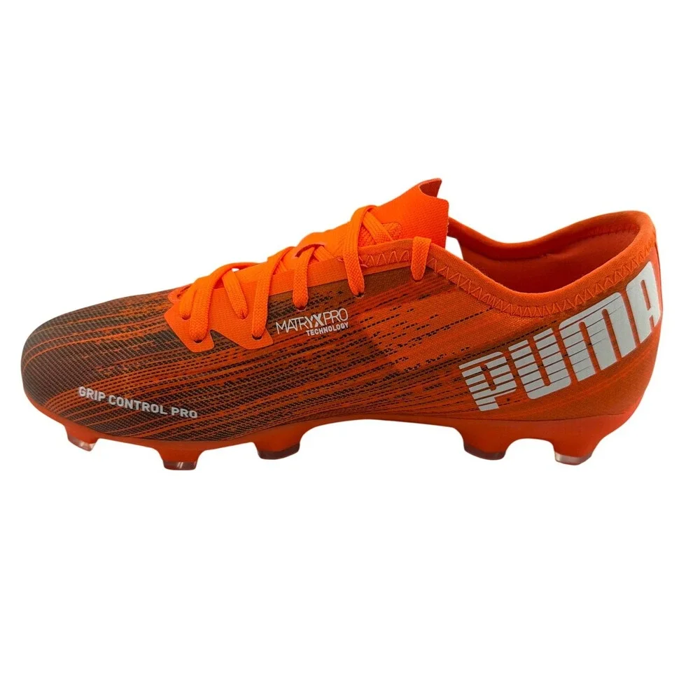 Puma Ultra 2.1 FG/AG Soccer Cleats Kids US Size 5C Orange New 106097-01 Athletic